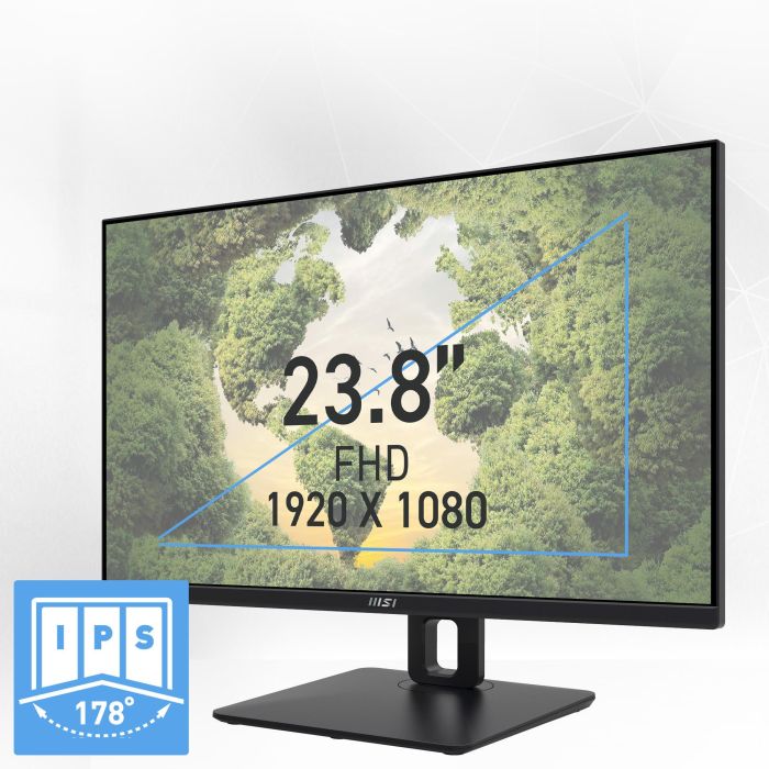 MSI PRO MP245PG Monitor 60cm (24") IPS FHD HDMI/DP 4ms 100Hz Negro 11 MSI PRO MP245PG Monitor 60cm (24") IPS FHD HDMI/DP 4ms 100Hz Negro 11