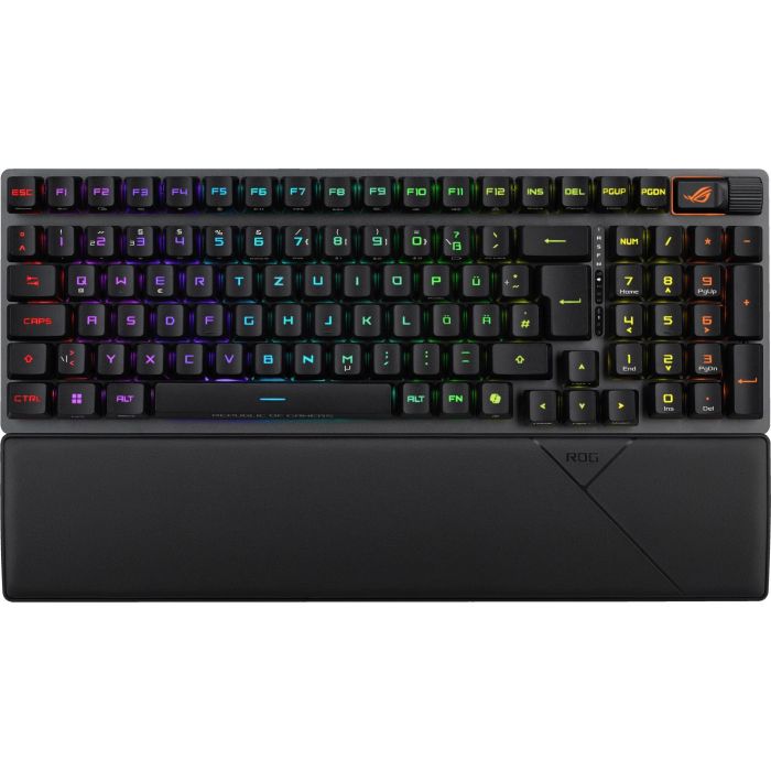 Asus ROG Strix Scope II 96 RX Wireless BLK Teclado Gaming 96% Inalámbrico/Alámbrico USB+RF+BT Óptico RGB Negro
