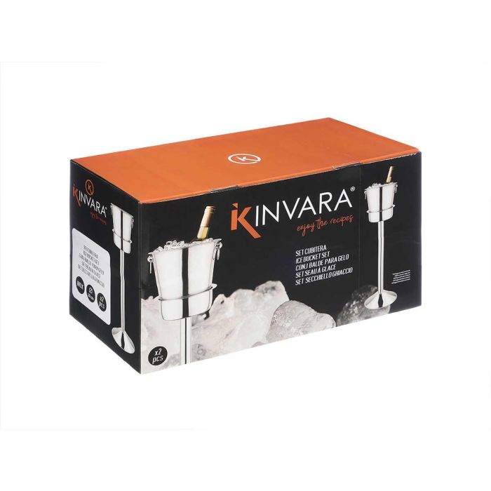 Set Cubitera Acero Inoxidable Kinvara 22 cm - Plata (4 Unidades) 1 Set Cubitera Acero Inoxidable Kinvara 22 cm - Plata (4 Unidades) 1