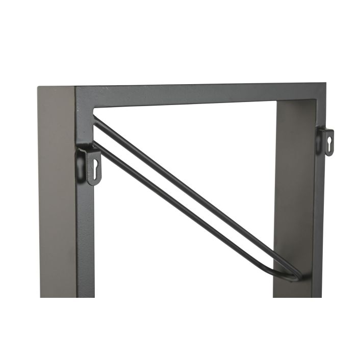 DKD Home Decor Botellero Loft Negro de Metal para 8 Botellas, Montaje en Pared, 160 cm Alto x 36 cm Ancho x 6 cm Fondo, Pack de 2 3 DKD Home Decor Botellero Loft Negro de Metal para 8 Botellas, Montaje en Pared, 160 cm Alto x 36 cm Ancho x 6 cm Fondo, Pack de 2 3