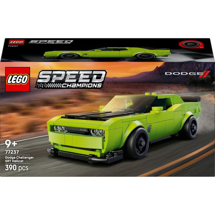 Lego Speed Champions Coche Deportivo Dodge Challenger SRT Hellcat - Kit de Construcción Réplica Detallada para Niños +9 Años