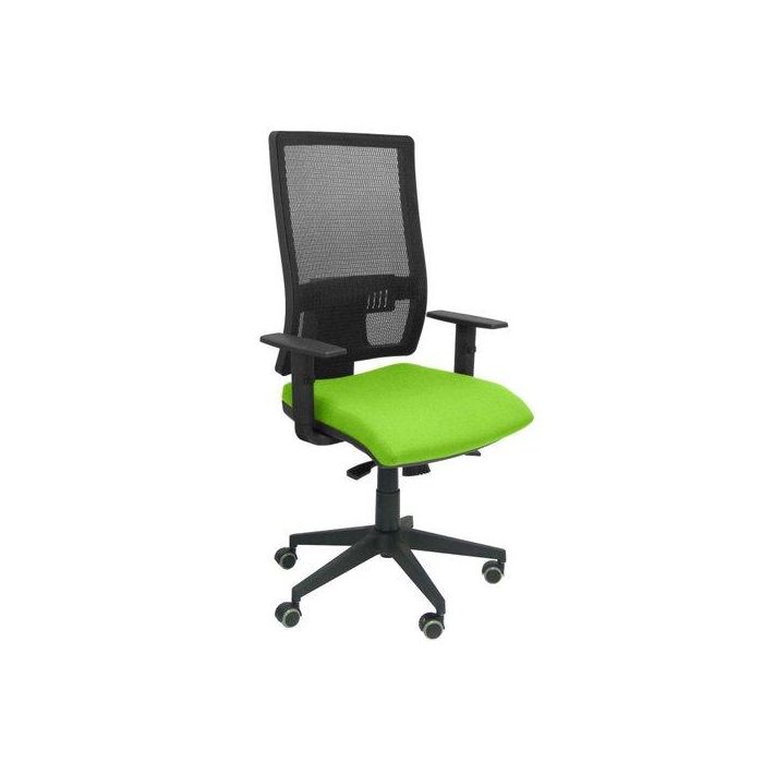 Silla Piqueras Y Crespo Horna Brazos Regulables Mecanismo Sincro Apoyo Lumbar Respaldo Malla Transpirable Y Asiento Tapizado Bali Verde