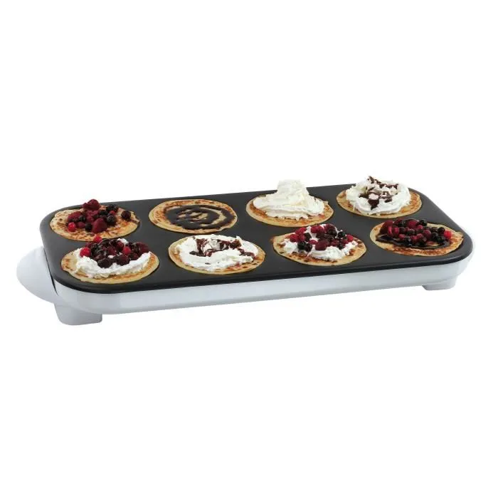 Livoo DOC186 Crepiere Eléctrica Maxi Crepes Party para 8 Personas - 1500W - Blanco 2 Livoo DOC186 Crepiere Eléctrica Maxi Crepes Party para 8 Personas - 1500W - Blanco 2