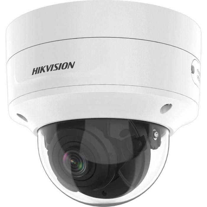 Hikvision Cámara IP minidomo 8M 4K AcuSense 2.8-12mm antivandálico IR40 WDR H.265+ IK10 IP66 12V/PoE. Audio, alarma 2
