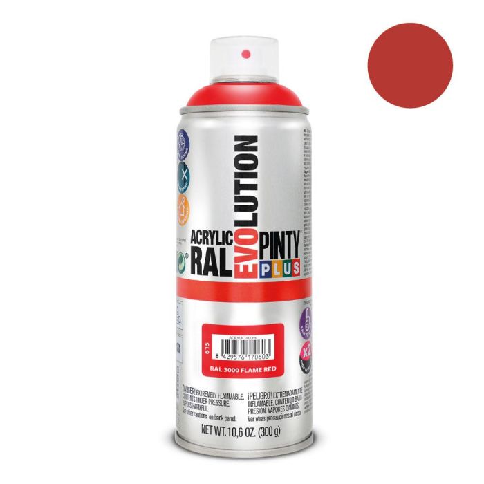 Pintura en spray pintyplus evolution 520 cc ral 3000 rojo vivo