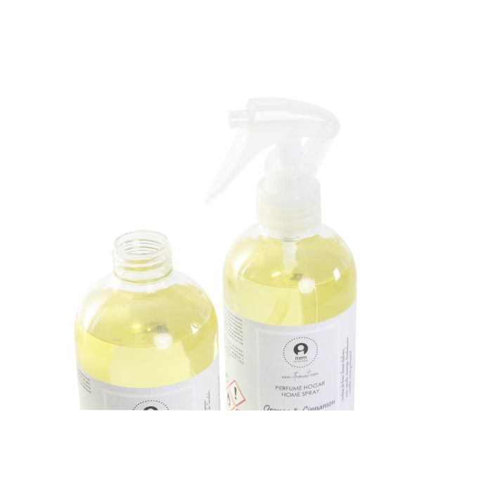 DKD Home Decor Spray Transparente 7 x 7 x 21 cm Wood & Tonka, Cinnamon & Orange, Pulverizador Hogar (6 Unidades) 2