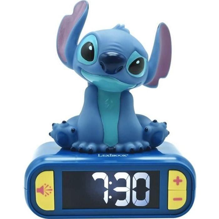 Lexibook Rl800D Reloj Despertador Disney Stitch con luz nocturna táctil, 6 tonos/sonidos, volumen ajustable y función de repetición. +6 años. Lexibook Rl800D Reloj Despertador Disney Stitch con luz nocturna táctil, 6 tonos/sonidos, volumen ajustable y función de repetición. +6 años.