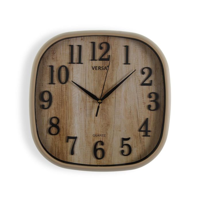 Reloj de Pared Efecto Madera 30 cm - Versa (2 Unidades) Reloj de Pared Efecto Madera 30 cm - Versa (2 Unidades)