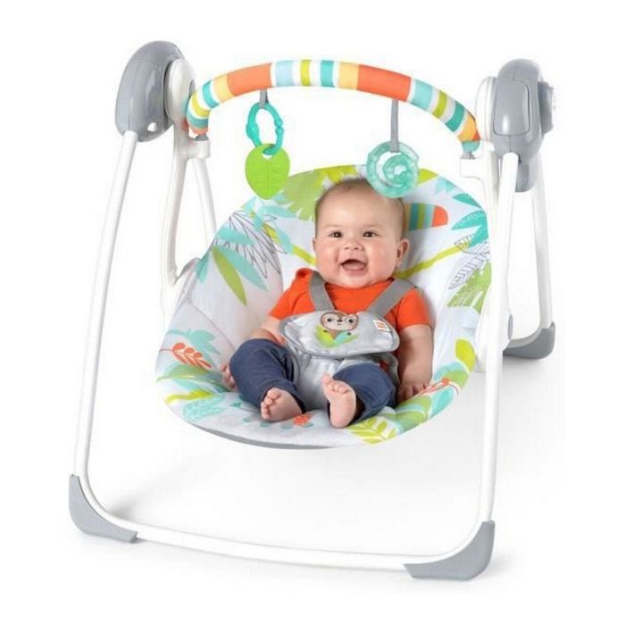 Bright Starts Columpio Portátil Compacto Rainforest Vibes TrueSpeed para Bebés 0-9 Meses 7 Bright Starts Columpio Portátil Compacto Rainforest Vibes TrueSpeed para Bebés 0-9 Meses 7