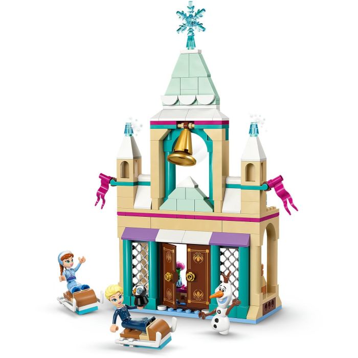 LEGO 43265 Castillo Helado de Arendelle Disney Frozen, con Elsa, Anna, Olaf y 2 trineos. Juguete de Construcción con puertas que se abren y alcoba. 3