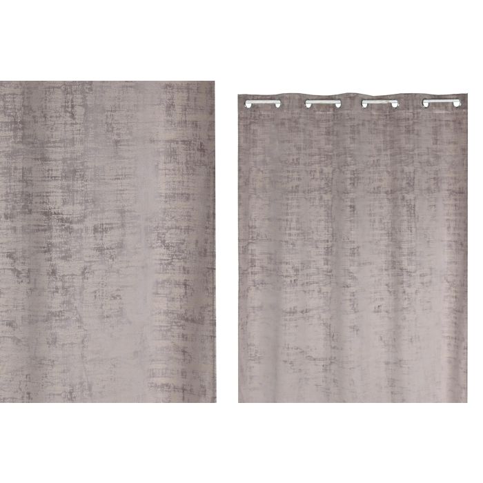 Cortina Urban DKD Home Decor Rosa Palo 280 x 140 cm (2 Unidades)