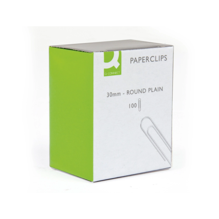Q-connect Clips niquelados nº1,5 30 mm caja 100 unidades 1