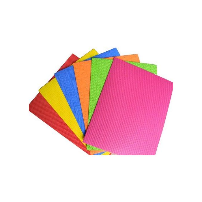 Goma Eva Olef Texturizada Hoja 40X60 Cm Bolsa De 12 Surtido