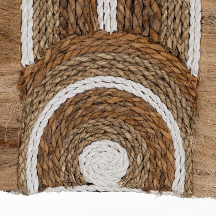 Mural Pared Fibra Natural Decoración 32 X 8 X 58 cm