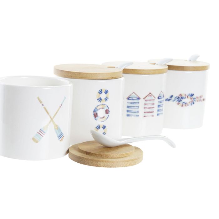 Azucarero Mediterraneo DKD Home Decor Multicolor 7.5 x 7.5 x 7.5 cm (4 Unidades) 1 Azucarero Mediterraneo DKD Home Decor Multicolor 7.5 x 7.5 x 7.5 cm (4 Unidades) 1