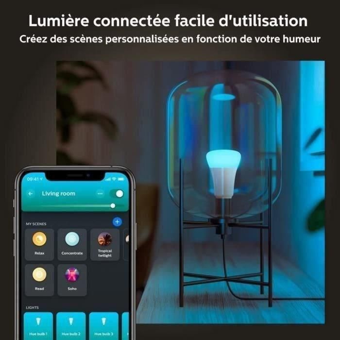 Philips Hue Bulbs LED conectado White & Color Ambiance Gu10, Bluetooth, paquete de 2, trabaja con Alexa, Google y HomeKit 4