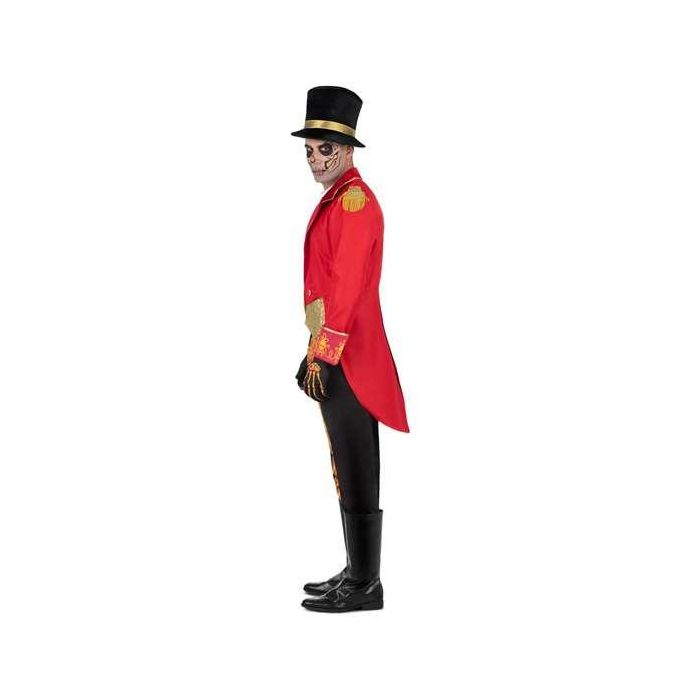 Disfraz jefe de pista siniestro sombrero, chaqueta, chaleco con camisa, guantes, pantalón y cubrebotas talla XL 1 Disfraz jefe de pista siniestro sombrero, chaqueta, chaleco con camisa, guantes, pantalón y cubrebotas talla XL 1