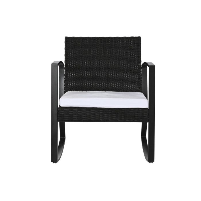 Sillon Terraza Y Jardin DKD Home Decor Negro 61.5 x 74 x 59 cm Set de 3 4