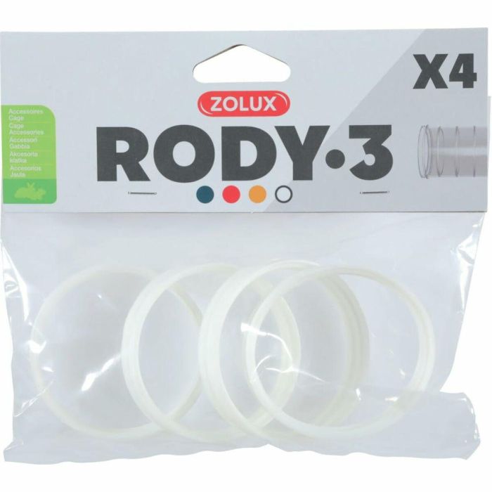 Zolux ZOL3336022060300 Conectores para Jaulas de Roedores Rody3 Blanco 4 Piezas 1 Zolux ZOL3336022060300 Conectores para Jaulas de Roedores Rody3 Blanco 4 Piezas 1