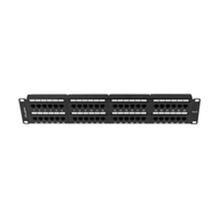 Lanberg Patch Panel 48 Puertos RJ-45 Cat.6 2U 19" Rack No Apantallado Negro Fijación IDC/LSA 9 Lanberg Patch Panel 48 Puertos RJ-45 Cat.6 2U 19" Rack No Apantallado Negro Fijación IDC/LSA 9