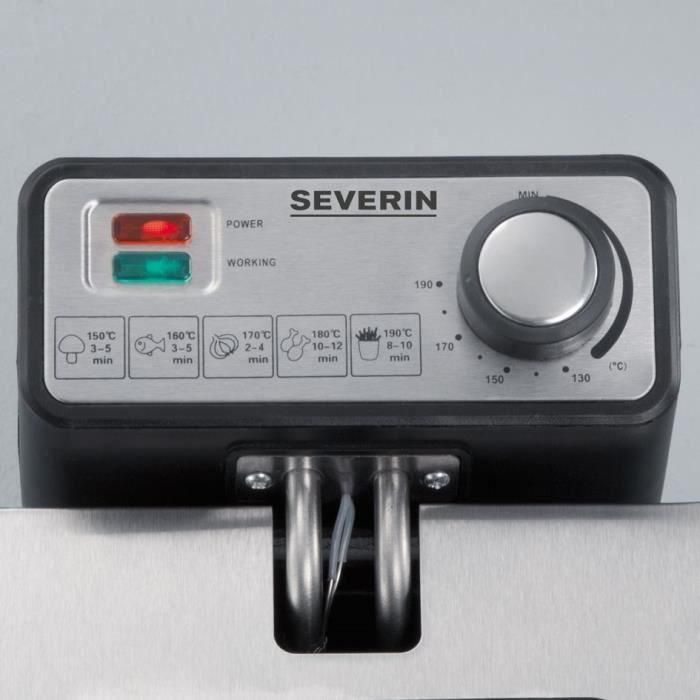 SEVERIN FR2431 Freidora eléctrica semiprofesional - Acero inoxidable 2 SEVERIN FR2431 Freidora eléctrica semiprofesional - Acero inoxidable 2