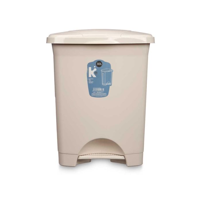Papelera Pedal Plastico 30L Beis Arte Regal 39X47CM (4 Unidades) 2 Papelera Pedal Plastico 30L Beis Arte Regal 39X47CM (4 Unidades) 2