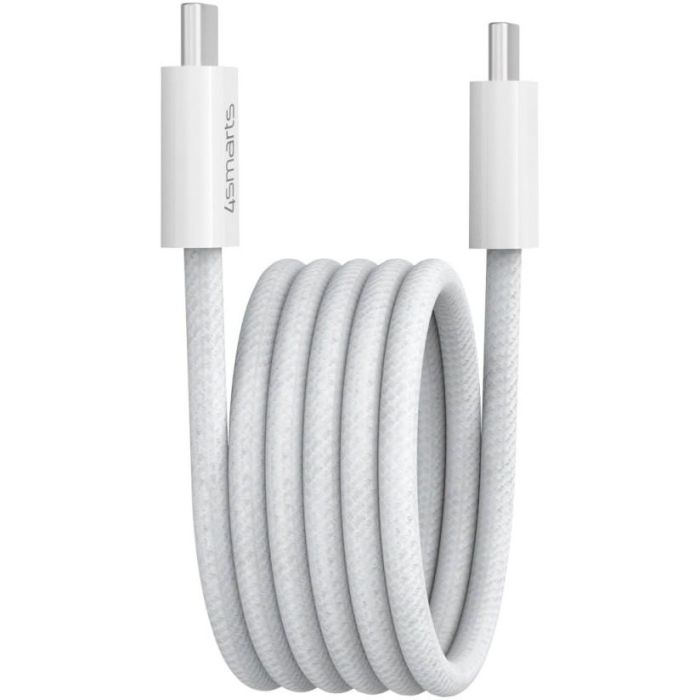 4smarts USB-C Magnetisches Kabel RollUp 1.5m. wei 1
