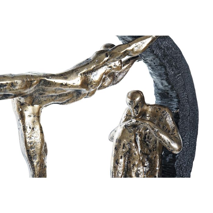 DKD Home Decor Figura Decorativa de Resina, Diseño Personas Estilo Moderno, Colores Negro y Dorado, 8.5x30.5x36 cm (4 Unidades) 2 DKD Home Decor Figura Decorativa de Resina, Diseño Personas Estilo Moderno, Colores Negro y Dorado, 8.5x30.5x36 cm (4 Unidades) 2