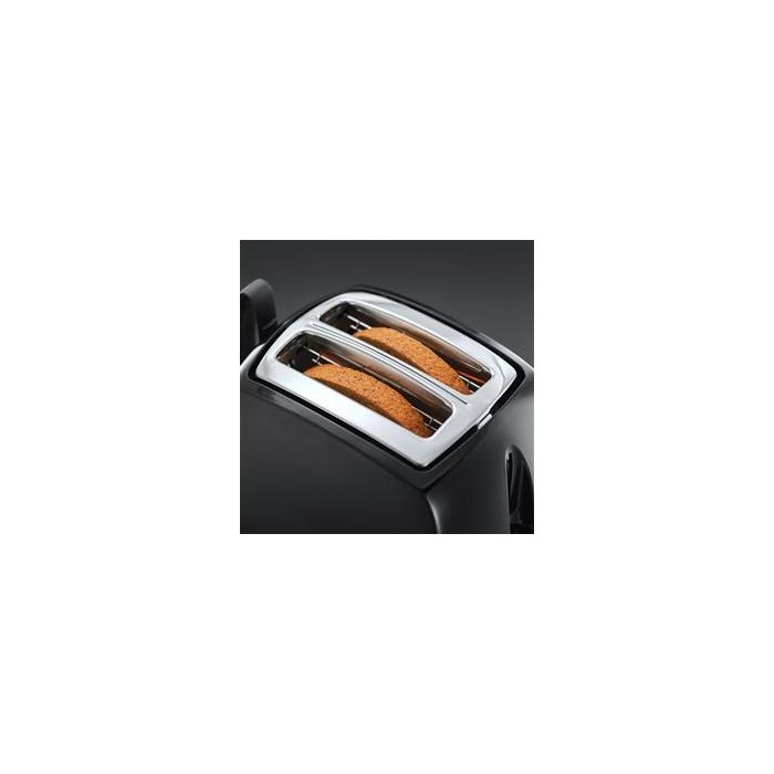 Russell Hobbs 22601-56 Tostador Textures Plus, Negro Mate/Alto Brillo, Ranuras Extra Largas, Función Pan Congelado, Ajuste de Tueste 2 Russell Hobbs 22601-56 Tostador Textures Plus, Negro Mate/Alto Brillo, Ranuras Extra Largas, Función Pan Congelado, Ajuste de Tueste 2