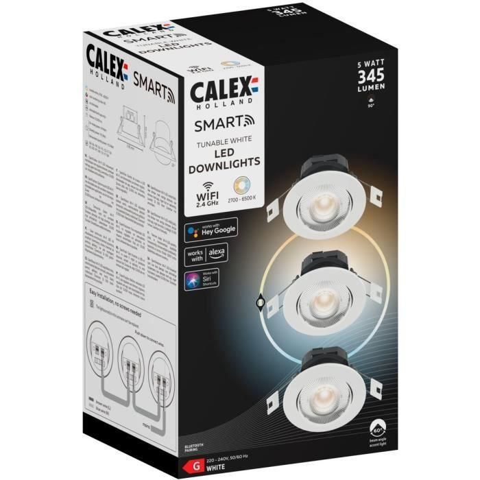 Calex CAL8712879149262 Foco LED Empotrable Orientable 5W con Temperatura de Color CCT Variable B-3 1 Calex CAL8712879149262 Foco LED Empotrable Orientable 5W con Temperatura de Color CCT Variable B-3 1