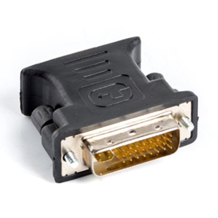 Lanberg Adaptador DVI-I Macho 24+5 Dual Link a VGA Hembra Analógico Negro 1920x1080px 1
