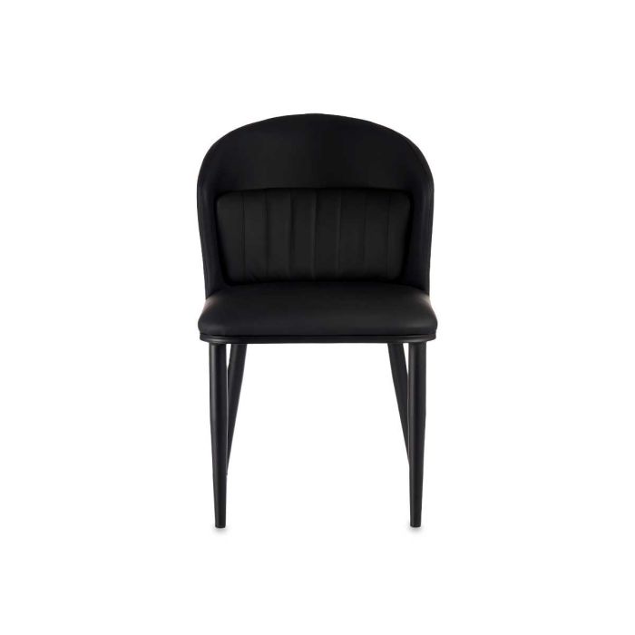 Sillon Negro Respaldo Redondo Con Cojin Giftdecor 51X83CM (2 Unidades) 2 Sillon Negro Respaldo Redondo Con Cojin Giftdecor 51X83CM (2 Unidades) 2