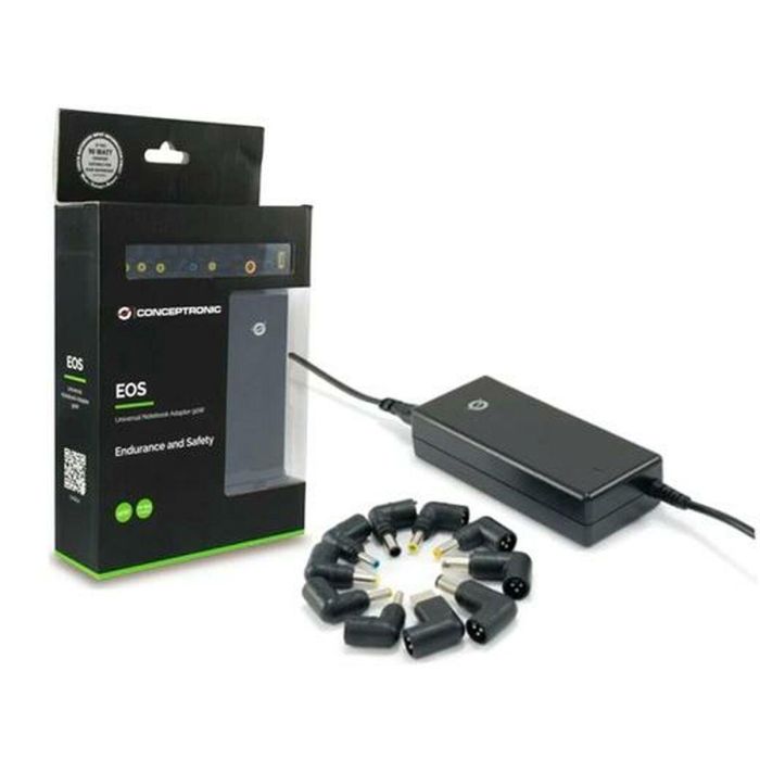 CONCEPTRONIC CARGADOR UNIVERSAL DE PORTATIL 90W AUTOMATICO 18.5V A 20V 10TIPS CONCEPTRONIC CARGADOR UNIVERSAL DE PORTATIL 90W AUTOMATICO 18.5V A 20V 10TIPS