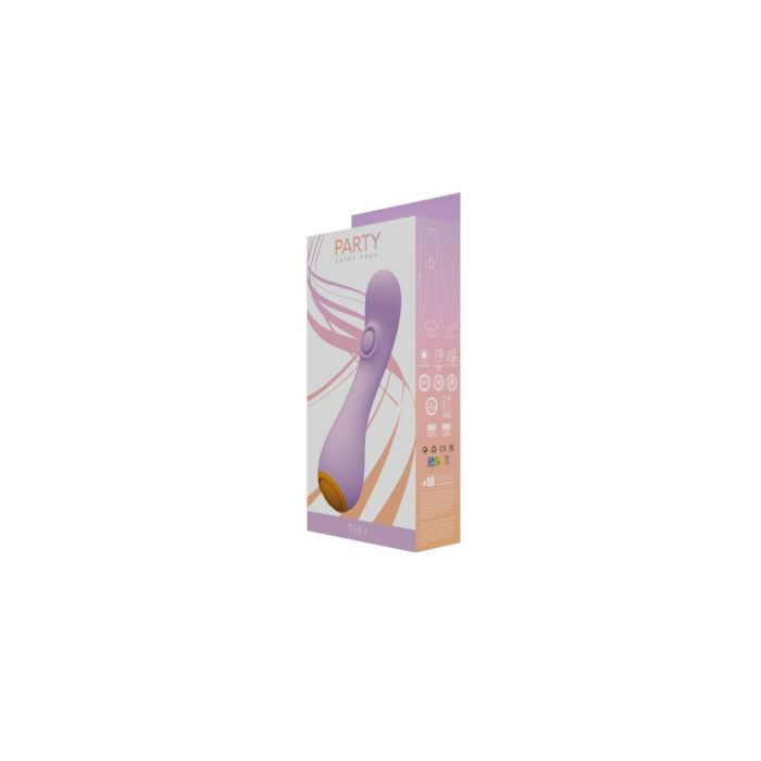 Vibrador Punto G Party Color Toys TIKI Lila 5 Vibrador Punto G Party Color Toys TIKI Lila 5