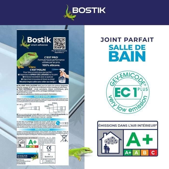 Bostik BOS3549212486419 Sellador de Silicona Perfect Joint Antimoho Transparente para Baño y Cocina 280 ml 4 Bostik BOS3549212486419 Sellador de Silicona Perfect Joint Antimoho Transparente para Baño y Cocina 280 ml 4
