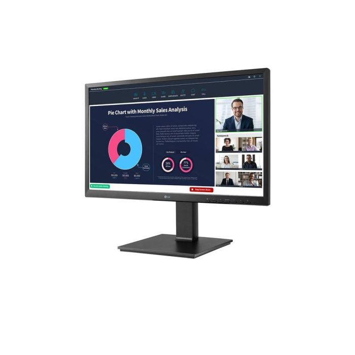 LG 24BP75CP-B Monitor Profesional 23.8" Full HD IPS 75Hz con Webcam FHD, USB-C 65W, Altavoces y Ajuste Ergonómico 1