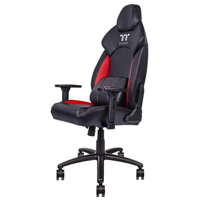 Thermaltake GGC-VCO-BRLWDS-01 Silla Gaming Butaca Acolchada, 150 kg Capacidad, Altura Asiento Ajustable - Negro y Rojo 2