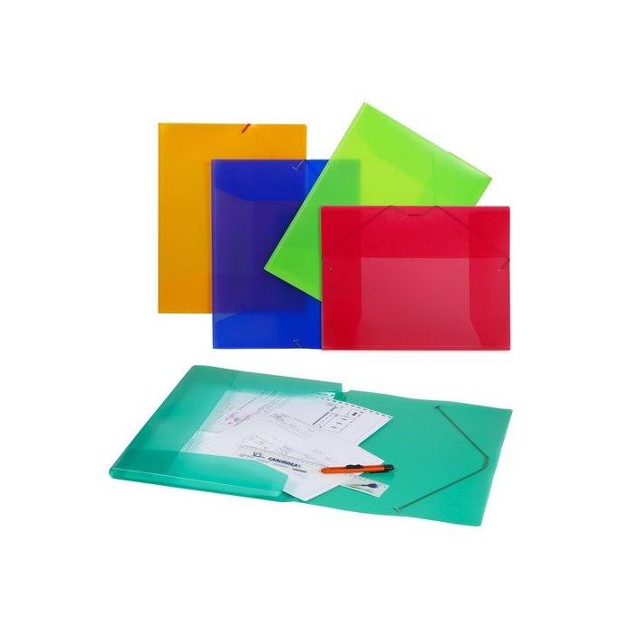 Carpeta De Dibujo Carchivo Pp Trans. Gomas Y Solapas A3 Verde
