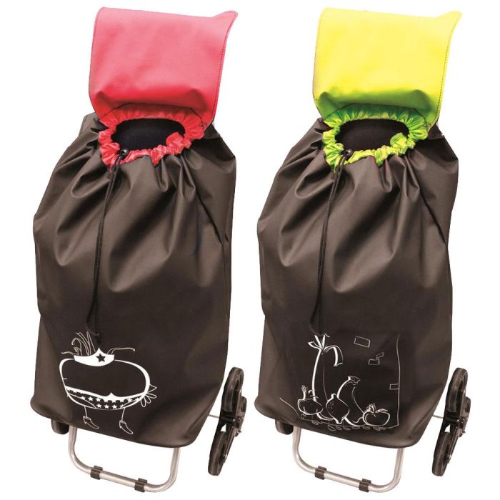 Entre Temps Carro Compra 6 Ruedas Surtido Rojo Verde 2