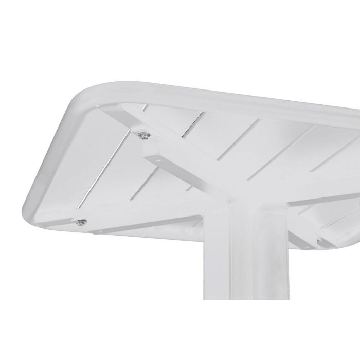 Conjunto de Mesa con 2 Sillas Home ESPRIT Blanco Metal Polipropileno 60 x 60 x 102 cm 4 Conjunto de Mesa con 2 Sillas Home ESPRIT Blanco Metal Polipropileno 60 x 60 x 102 cm 4