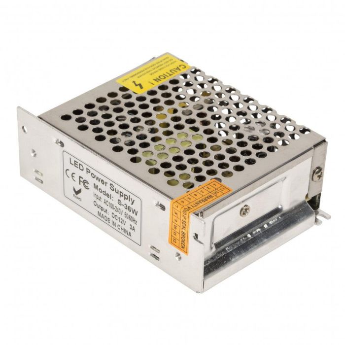 Transformador Fuente Alimentación LED Regulada 12VDC 36W/3A IP20 Compatible con Tiras LED, Dicroicas, Barras, AR111 KD-TRIP2536W3A 1 Transformador Fuente Alimentación LED Regulada 12VDC 36W/3A IP20 Compatible con Tiras LED, Dicroicas, Barras, AR111 KD-TRIP2536W3A 1
