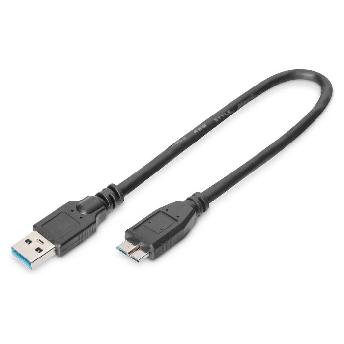 Digitus Cable USB 3.2 Gen 1 (3.1 Gen 1) USB-A Macho a Micro-USB B Macho, 0.25 m, Longitud 25 cm, Negro 0 Digitus Cable USB 3.2 Gen 1 (3.1 Gen 1) USB-A Macho a Micro-USB B Macho, 0.25 m, Longitud 25 cm, Negro 0