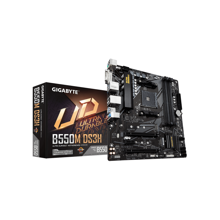 Gigabyte B550M DS3H Placa Base Micro ATX Socket AM4 AMD B550 - GAB55MDSH-00-G 0 Gigabyte B550M DS3H Placa Base Micro ATX Socket AM4 AMD B550 - GAB55MDSH-00-G 0