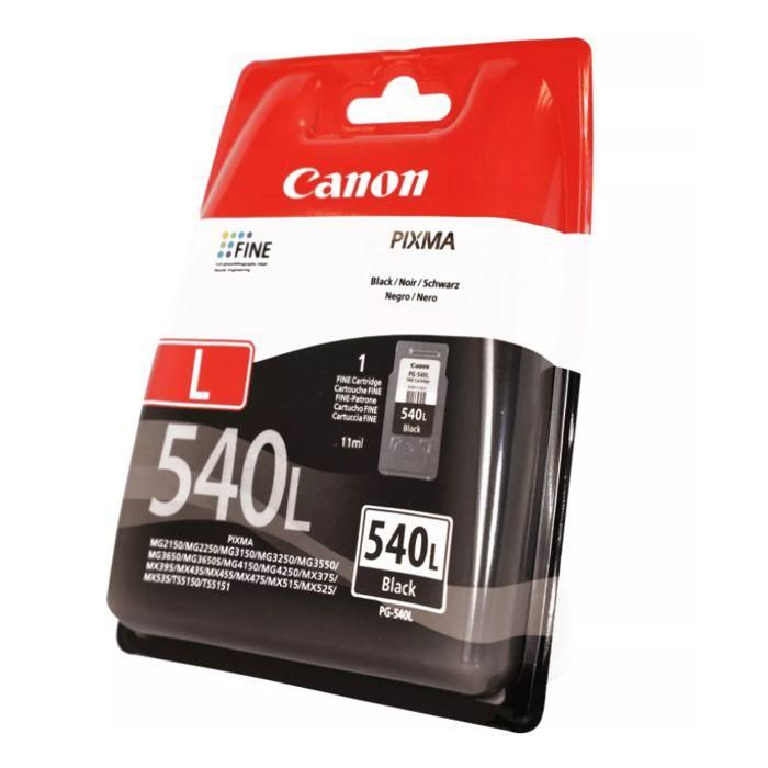 CANON Cartucho PG540L negro 11ml 300p. caja carton para MG2150 MG3550 1 CANON Cartucho PG540L negro 11ml 300p. caja carton para MG2150 MG3550 1