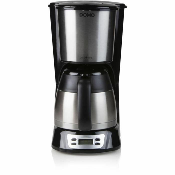 Domo DO709K Cafetera de filtro 1000W, 1L, 8 tazas, Pantalla LCD, Temporizador 24h, Acero inoxidable 4 Domo DO709K Cafetera de filtro 1000W, 1L, 8 tazas, Pantalla LCD, Temporizador 24h, Acero inoxidable 4