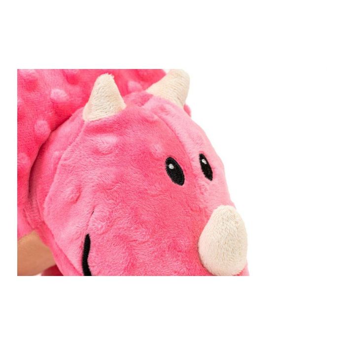 Gloria Peluche Para Perro Yamata, Dinosaurio Juguete Mullido con Sonido (Squeaker) y Texturas 3D, Poliéster, Color Rosa 4 Gloria Peluche Para Perro Yamata, Dinosaurio Juguete Mullido con Sonido (Squeaker) y Texturas 3D, Poliéster, Color Rosa 4