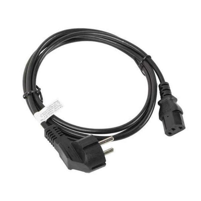 Lanberg Cable de Alimentación Schuko CEE 7/7 a IEC 320 C13, 1.8m
