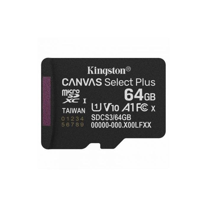 Tarjeta de Memoria Micro SD con Adaptador Kingston SDCS3/64GBSP 64 GB