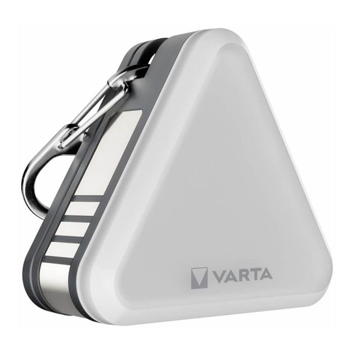 Varta Luz de Seguridad Magnética Multiusos con 5 Modos de Luz, Resistente al Agua IP54, Aprox. 45 Horas de Autonomía, Incluye Imán y Mosquetón