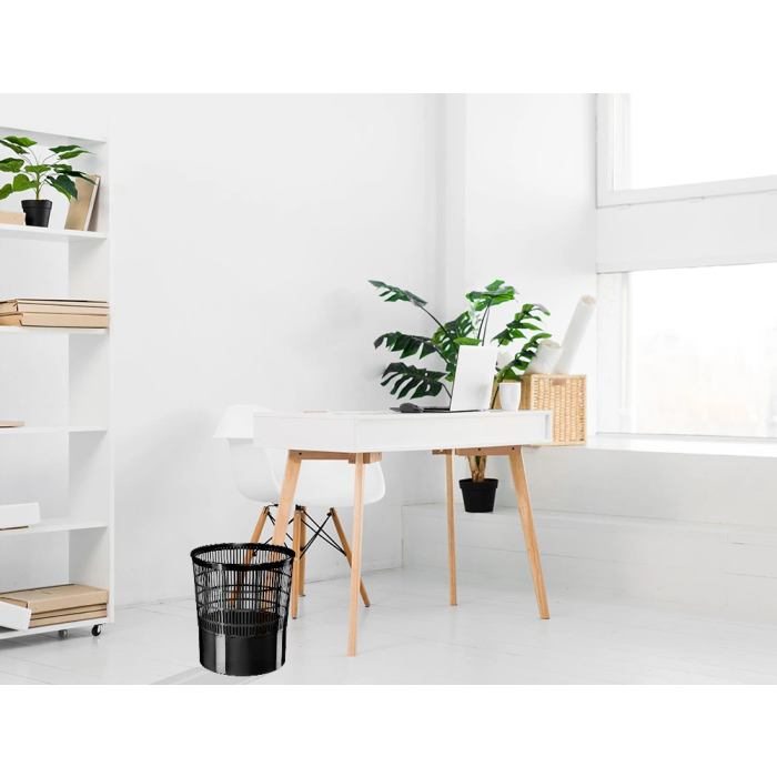 Cep Papelera Ecoline de Plástico, Rejilla Negra, 16 Litros, 30x30x31,7 cm 2